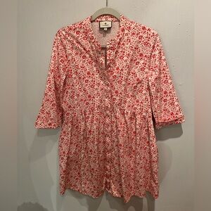 Tuckernuck red and white mini dress